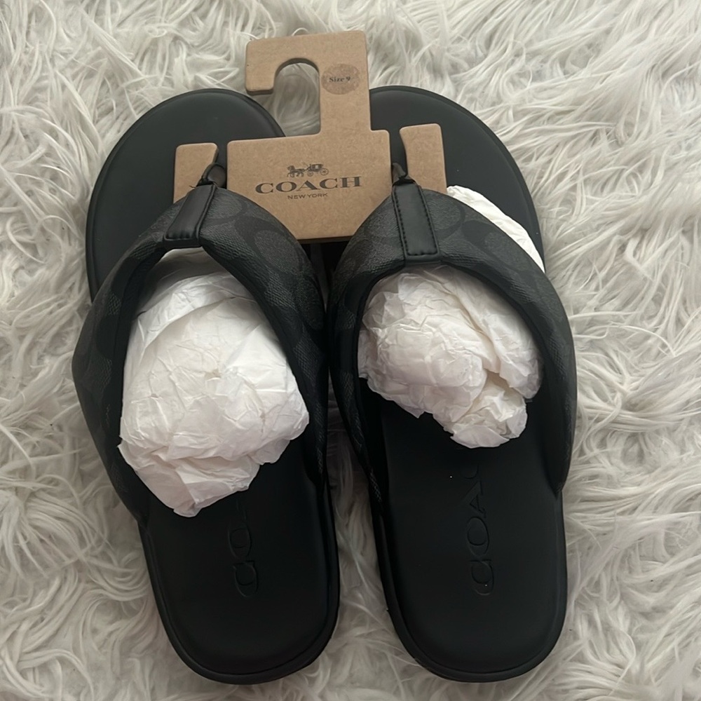 Coach men flip flops